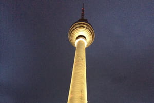 La torre de televisión a Berlín del Este