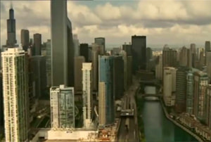 El centro de Chicago en la película Chantaje con Pierce Brosnan
