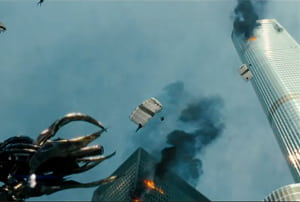 La torre Trump en Transformers 3