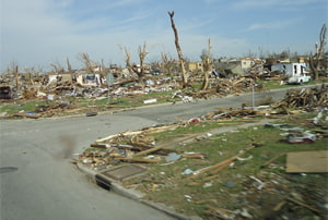 Pocos días después del tornado