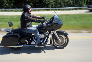 Harley Davidson Road Glide en la Ruta 66 en Illinois