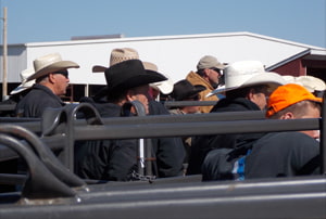 Un rodeo en el estado de Iowa, en la ruta costa a costa en moto en 2013