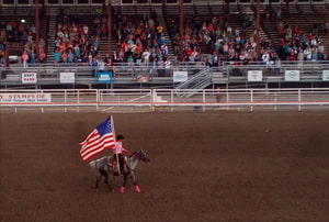 El rodeo es expresion de patriotismo americano