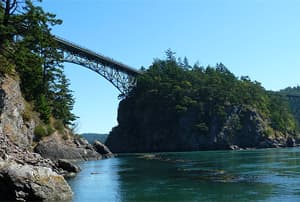 Deception Bridge en la isla Whidbey