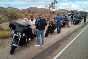 El desierto de Mojave, Ruta 66 en Moto