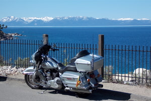 El lago Tahoe, uno de los sitios más bonitos de nuestro viaje en moto de costa a costa