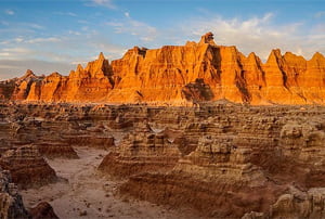 Parque Nacional de Badlands, en el corazón del estado de Dakota del Sur
