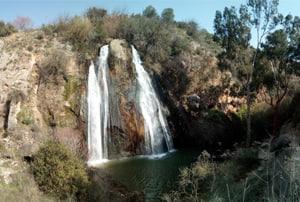 La cascada Ha Tahana, cerca de la frontera del Líbano