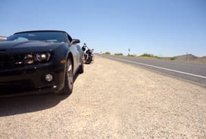 Un Chevy Camaro en la Ruta 66 en Arizona